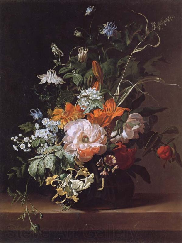 Rachel Ruysch Flowers in a Vase Germany oil painting art